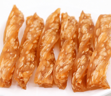 Load image into Gallery viewer, WholeChew Oven Baked Soft Puffed Chicken Twists 20pcs/pack, Rawhide Free, Gluten Free